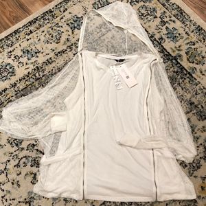 Coofandy Net Hoodie Tank Top. Size Large. NWT!